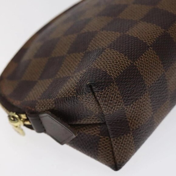 LOUIS VUITTON Damier Ebene Pochette Cosmetic PM Pouch N47516 LV Auth BD2195 - Picture 4 of 16